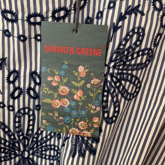 Grand and Greene Front Tie Top - Picture 4 of 8